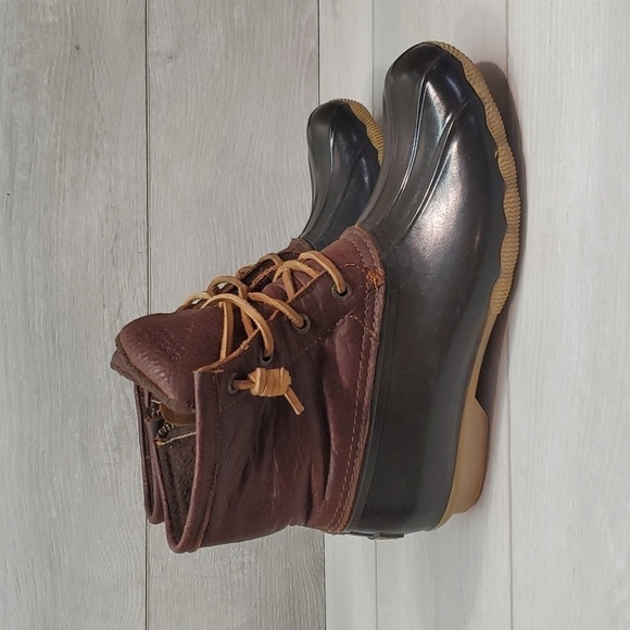 Sperry Womens Saltwater Duck Rubber Waterproof Boots shoes sz 7 - Picture 2 of 11